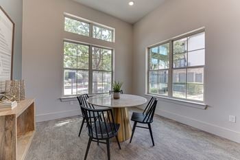 Round table and chairs